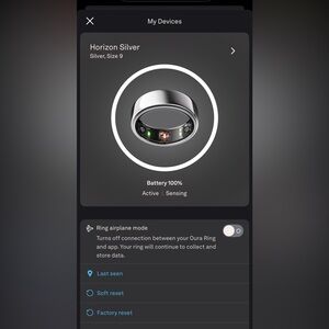 Oura Ring Horizon Silver - GEN 3